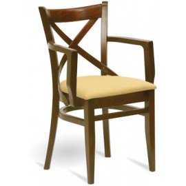 Dřevěná čalouněná židle B-5245