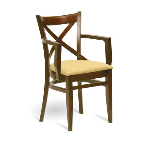 Dřevěná čalouněná židle B-5245