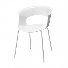 Plastová židle MISS B  white coated 