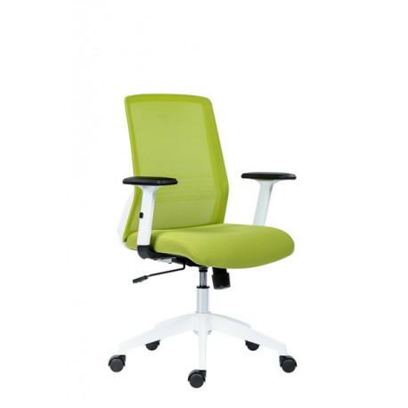 Kancelářská židle NOVELLO WHITE-GREEN