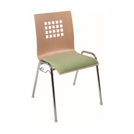 Jednací židle VIOLA s čalouněným sedákem