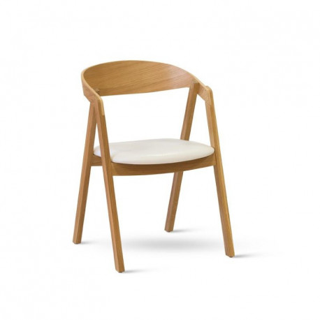 Dřevěná židle GURU /S čalouněný sedák