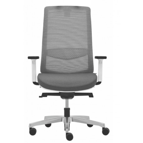 Kancelářská židle VICTORY VI 1401 plast bílý synchronní mechanismus s posuvem a náklonem sedáku