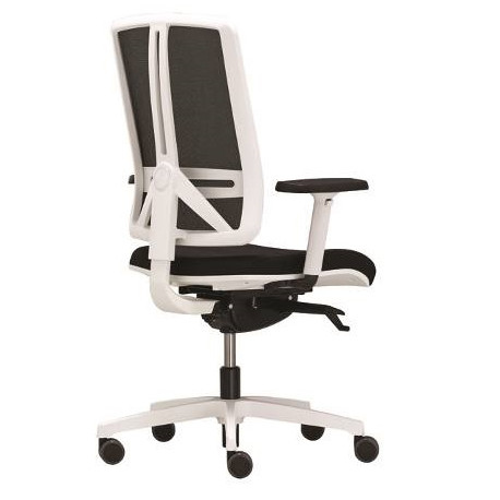 Kancelářská židle FLEXI FX 1104 plast bílý