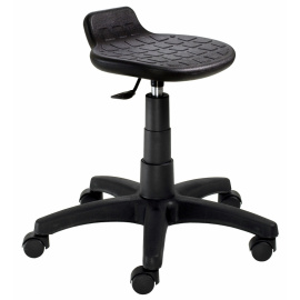 Pracovní židle PILOT - černý polyuretan 