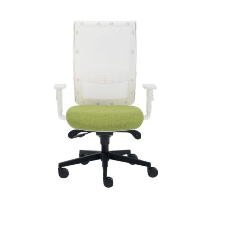 Kancelářská židle KENT síť bílá bez posuvu sedáku