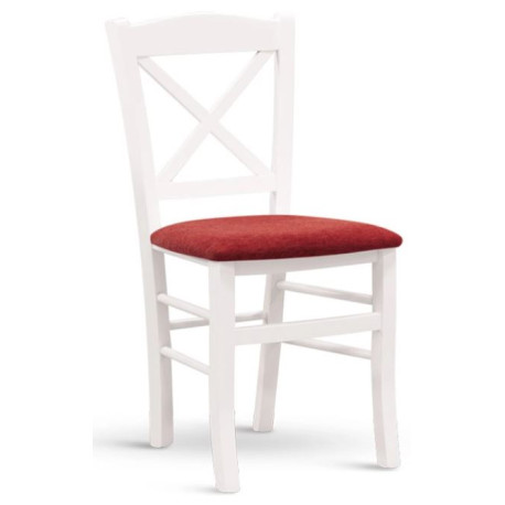 Dřevěná židle s čalouněným sedákem CLAYTON