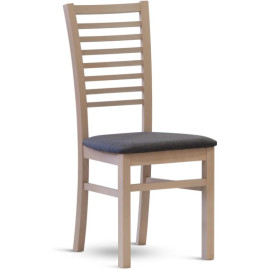 Dřevěná židle s čalouněným sedákem DANIEL