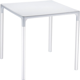Plastový stůl MANGO ALU - silver/šedý  