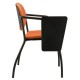Konferenční židle WENDY čalouněná - 4 nohy + područky P07 a plastový stoleček)