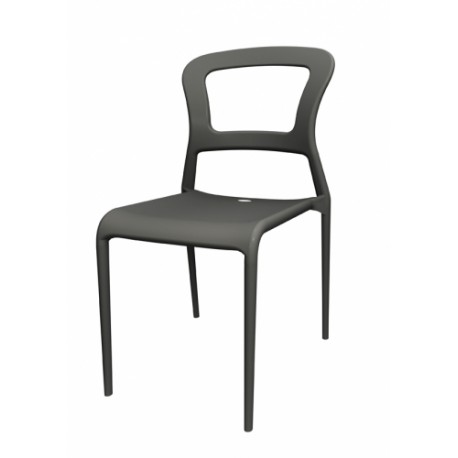 Plastová židle PEPPER antracit 232581